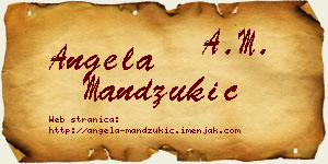 Angela Mandžukić vizit kartica